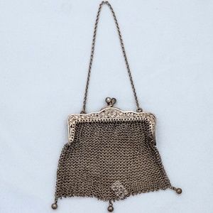 Antique Sterling Silver Mesh Wristlet